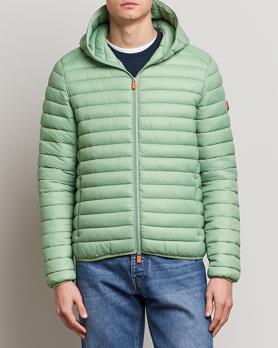 Herre | Save The Duck | Save The Duck | Duffy Lightweight Padded Hood Jacket Mint Green