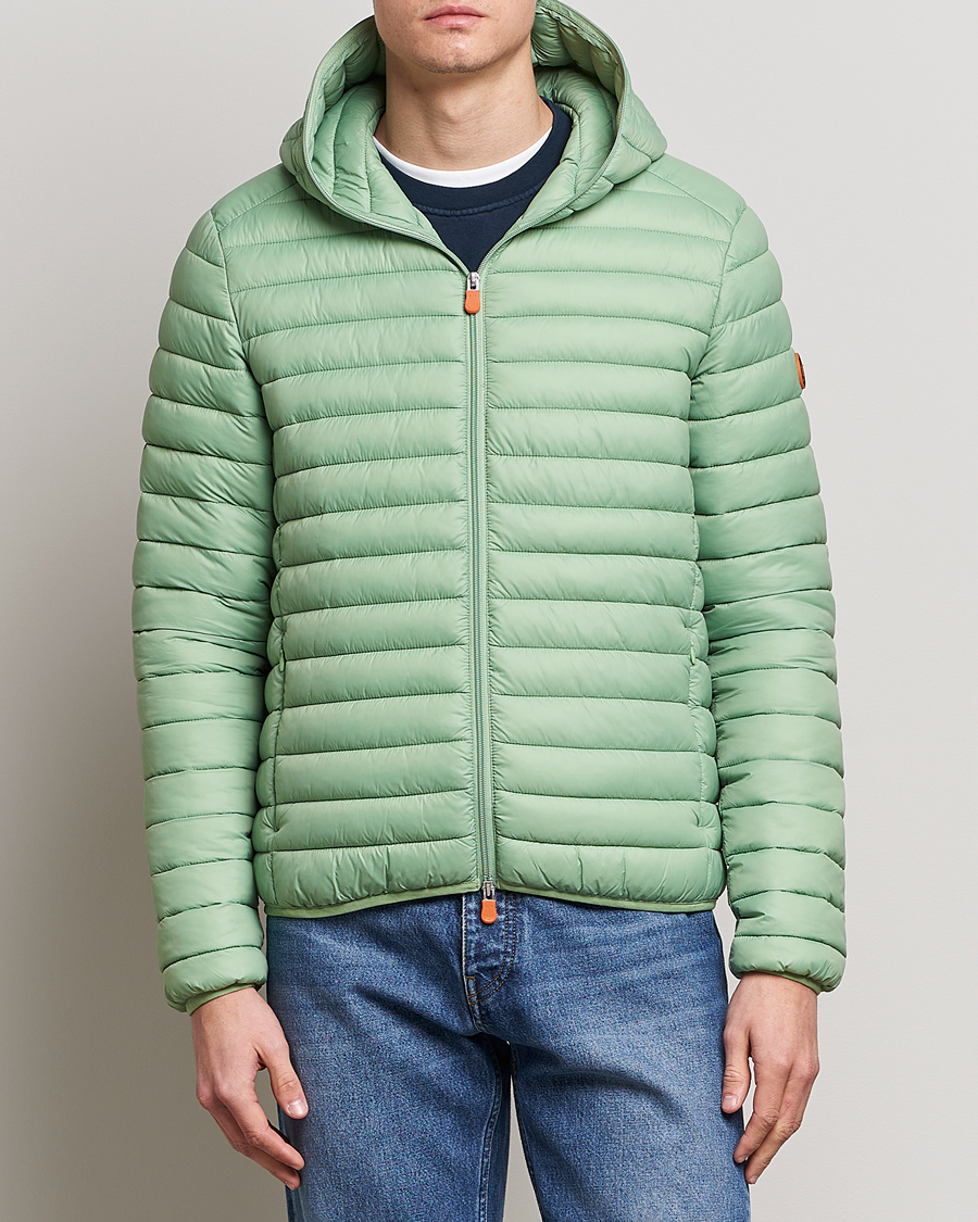 Herre | Jakker | Save The Duck | Duffy Lightweight Padded Hood Jacket Mint Green