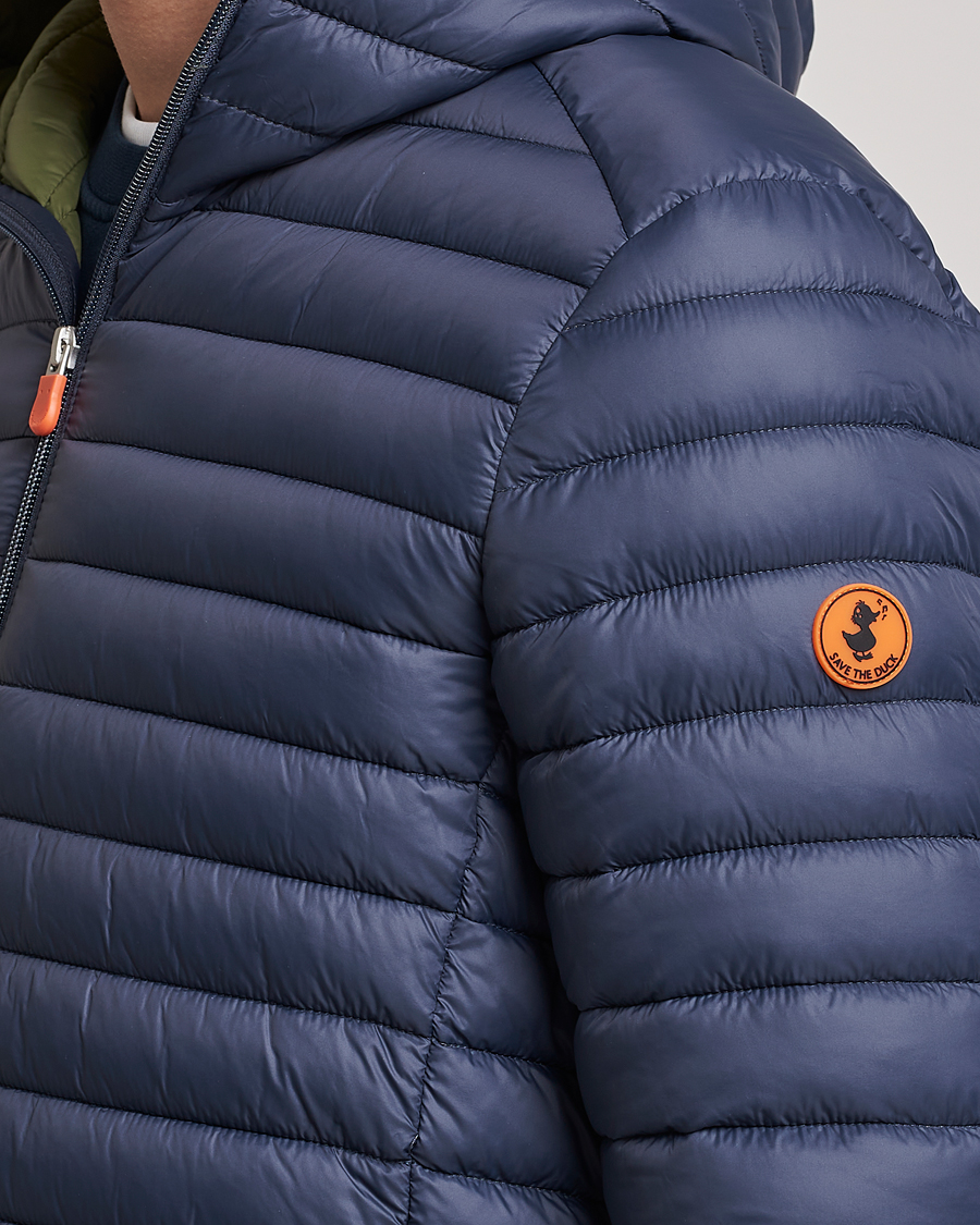 Herre | Jakker | Save The Duck | Duffy Lightweight Padded Hood Jacket Ombre Blue