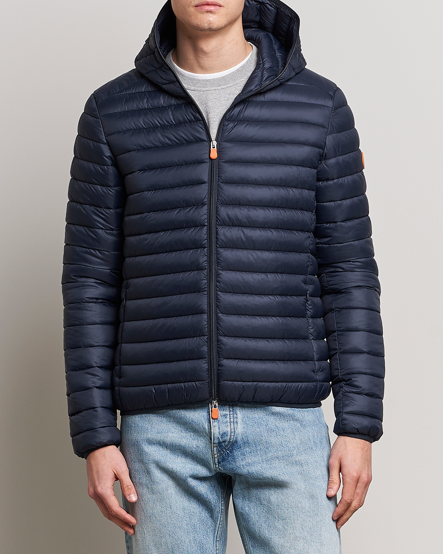 Herre |  | Save The Duck | Duffy Lightweight Padded Hood Jacket Blue Black