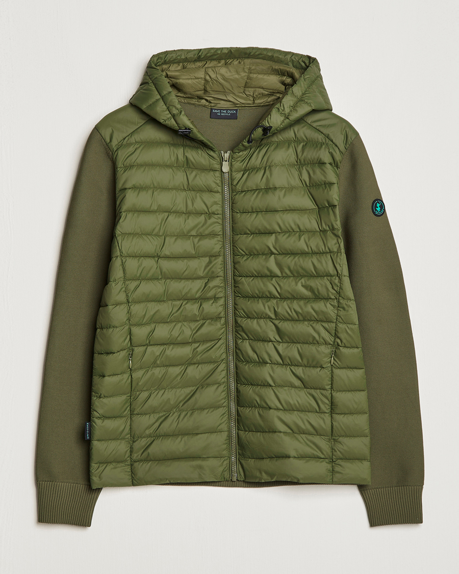 Herre | Jakker | Save The Duck | Murilo Hybrid Hood Jacket Dusty Olive