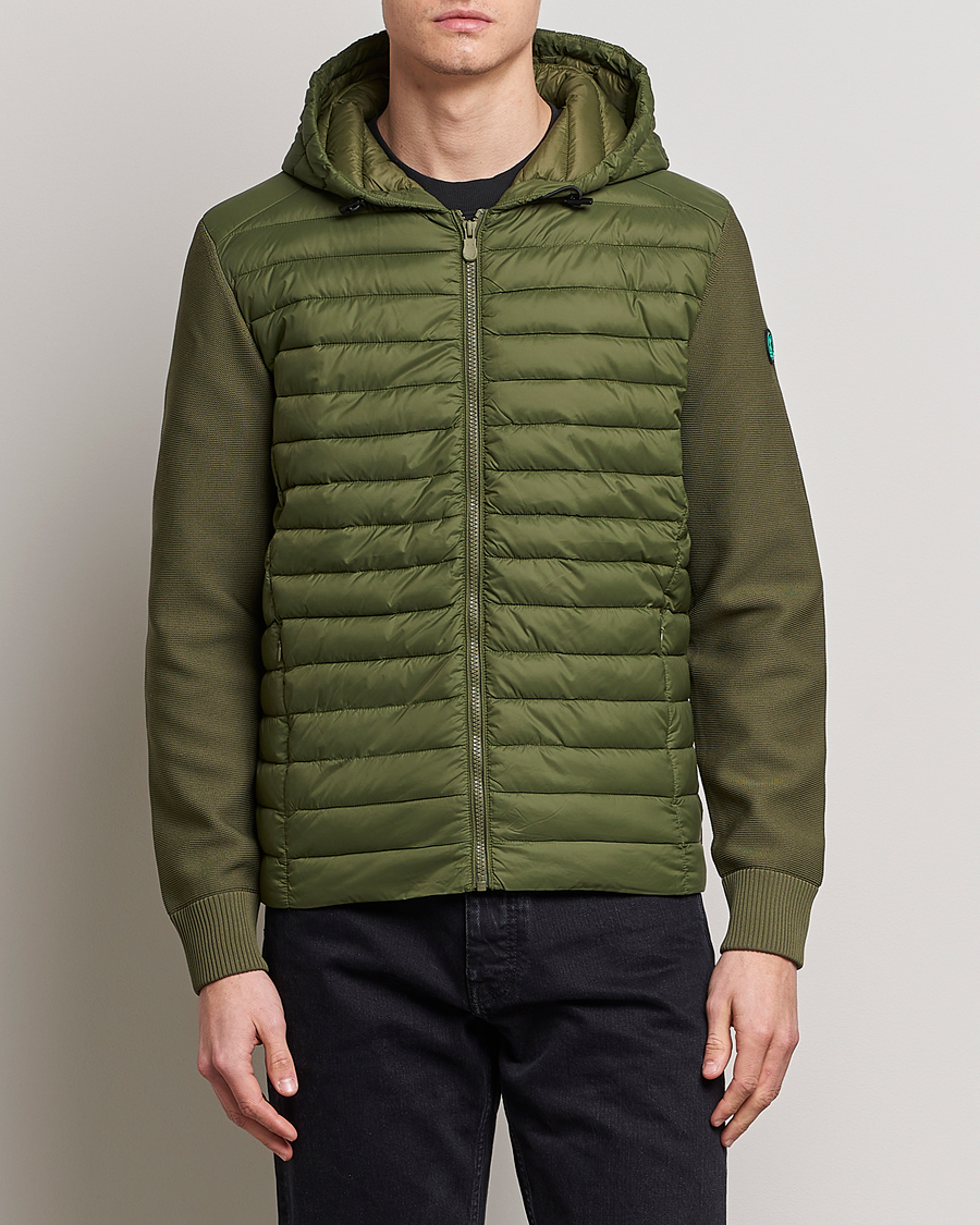 Herre | Save The Duck | Save The Duck | Murilo Hybrid Hood Jacket Dusty Olive