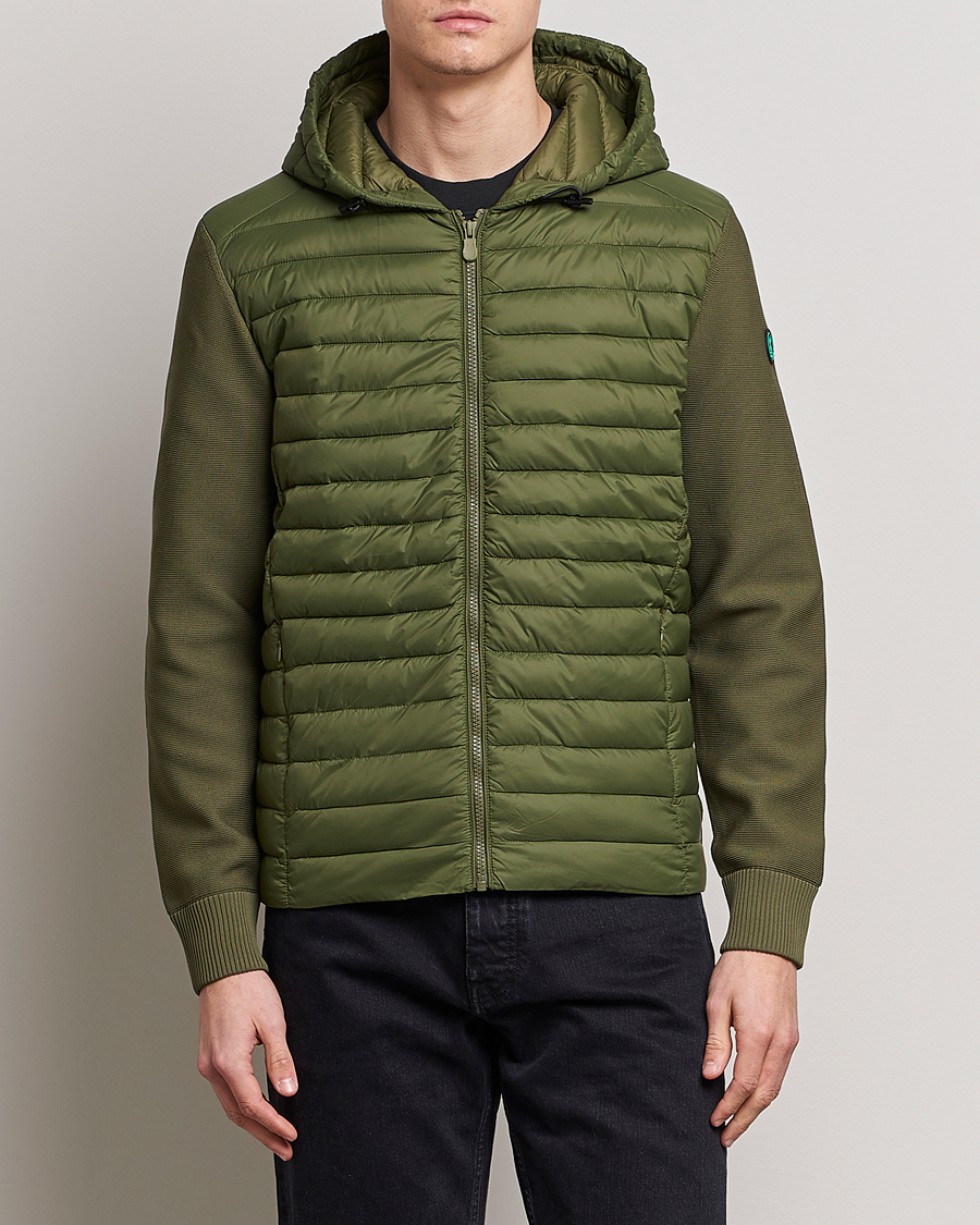 Herre | Jakker | Save The Duck | Murilo Hybrid Hood Jacket Dusty Olive