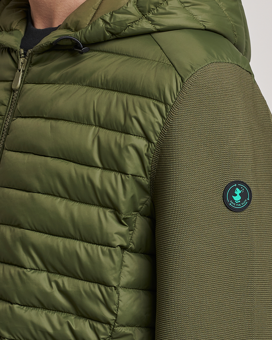 Herre | Jakker | Save The Duck | Murilo Hybrid Hood Jacket Dusty Olive
