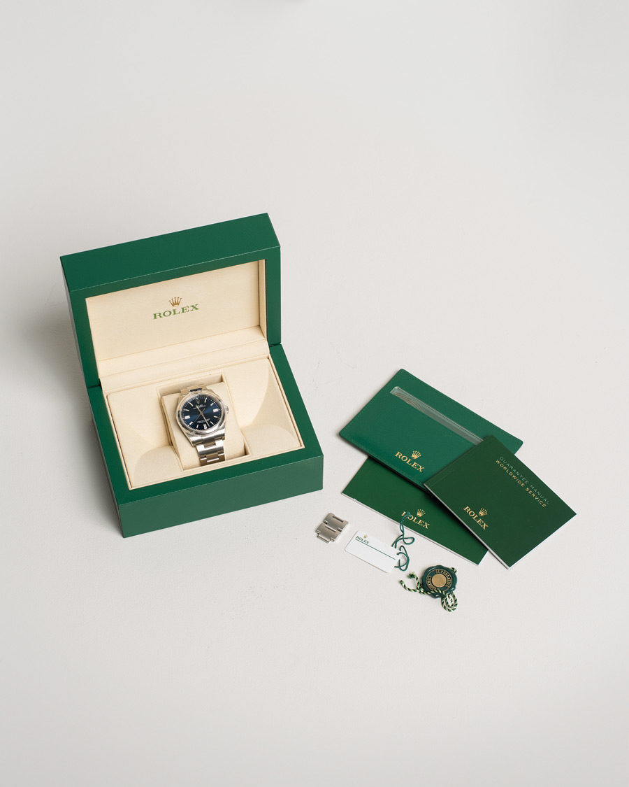 Herre | Pre-Owned & Vintage Watches | Rolex Pre-Owned | Oyster Perpetual 36 126000 Steel Blue