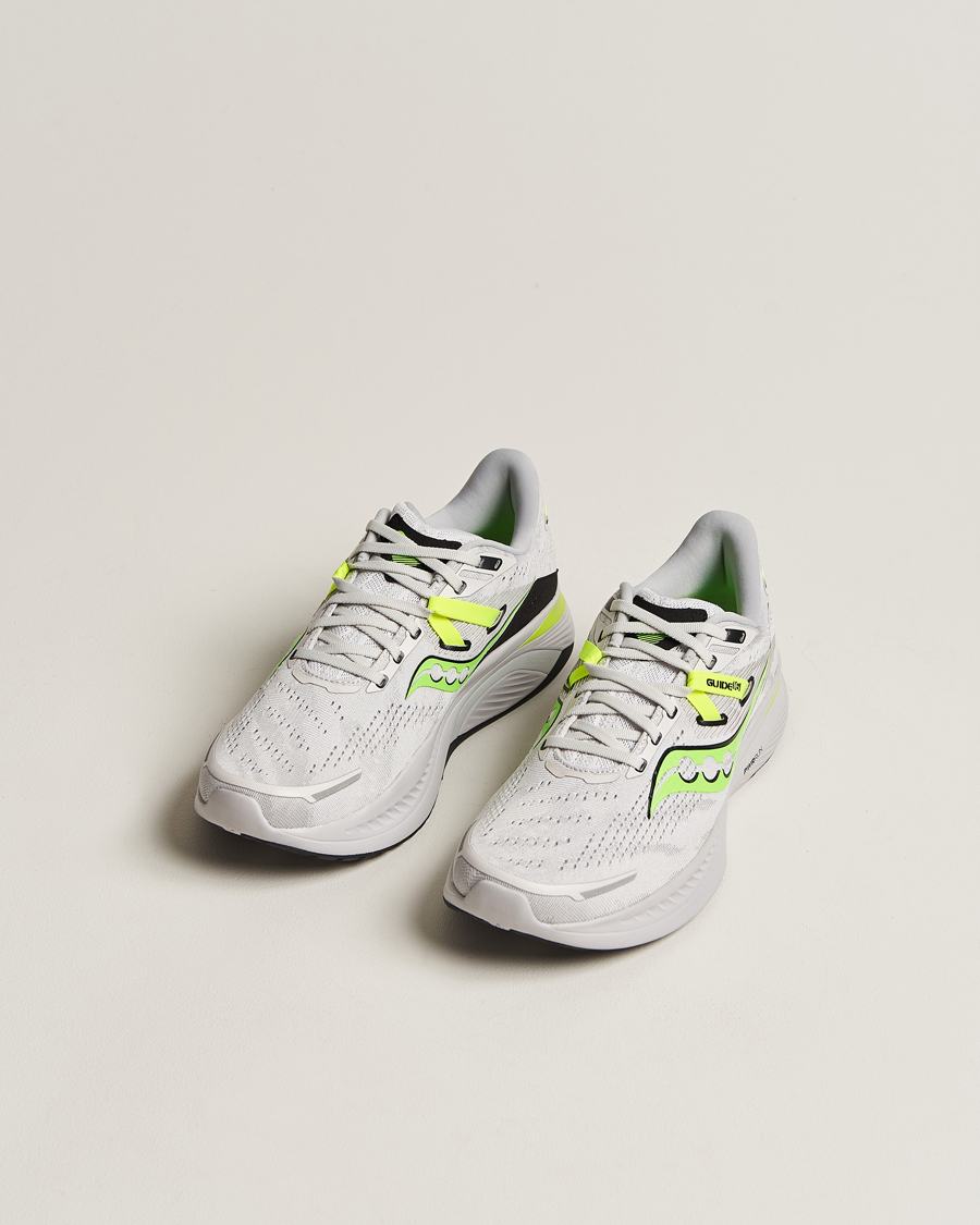 Herre | Saucony Guide 16 Running Sneakers Fog/Slime | Saucony | Guide 16 Running Sneakers Fog/Slime
