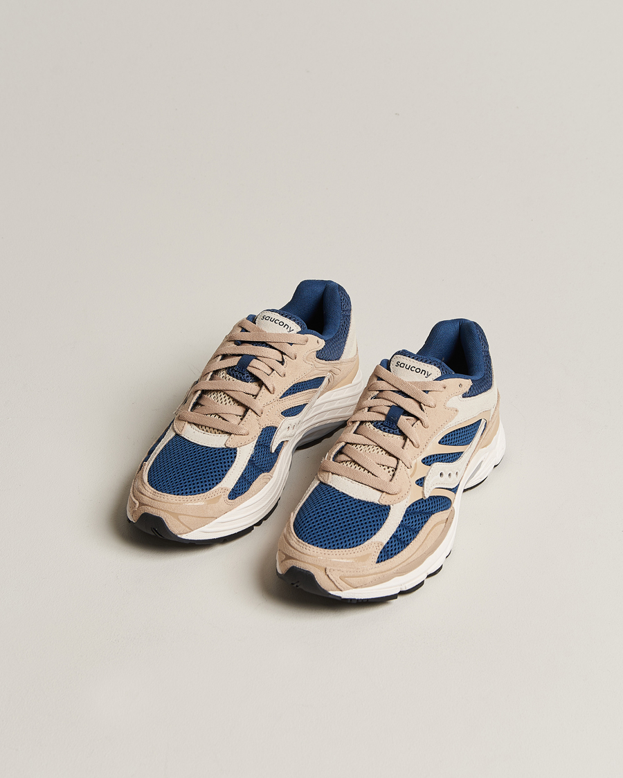 Herre |  | Saucony | Progrid Omni 9 Running Sneaker Beige/Blue