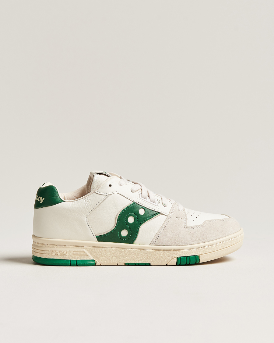 Herre | Saucony Sonic Vintage Leather Sneaker White | Saucony | Sonic Vintage Leather Sneaker White