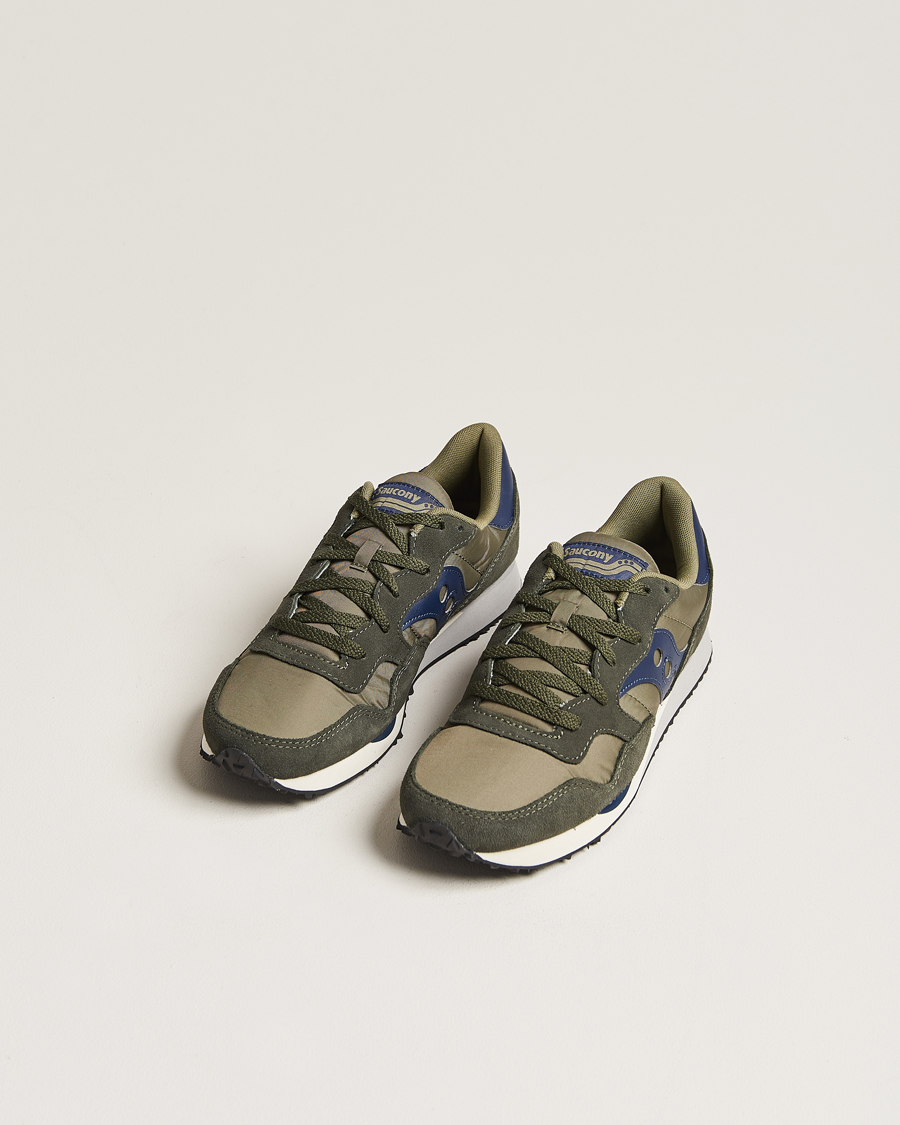 Herre | Saucony DXN Trainer Sneaker Green/Navy | Saucony | DXN Trainer Sneaker Green/Navy