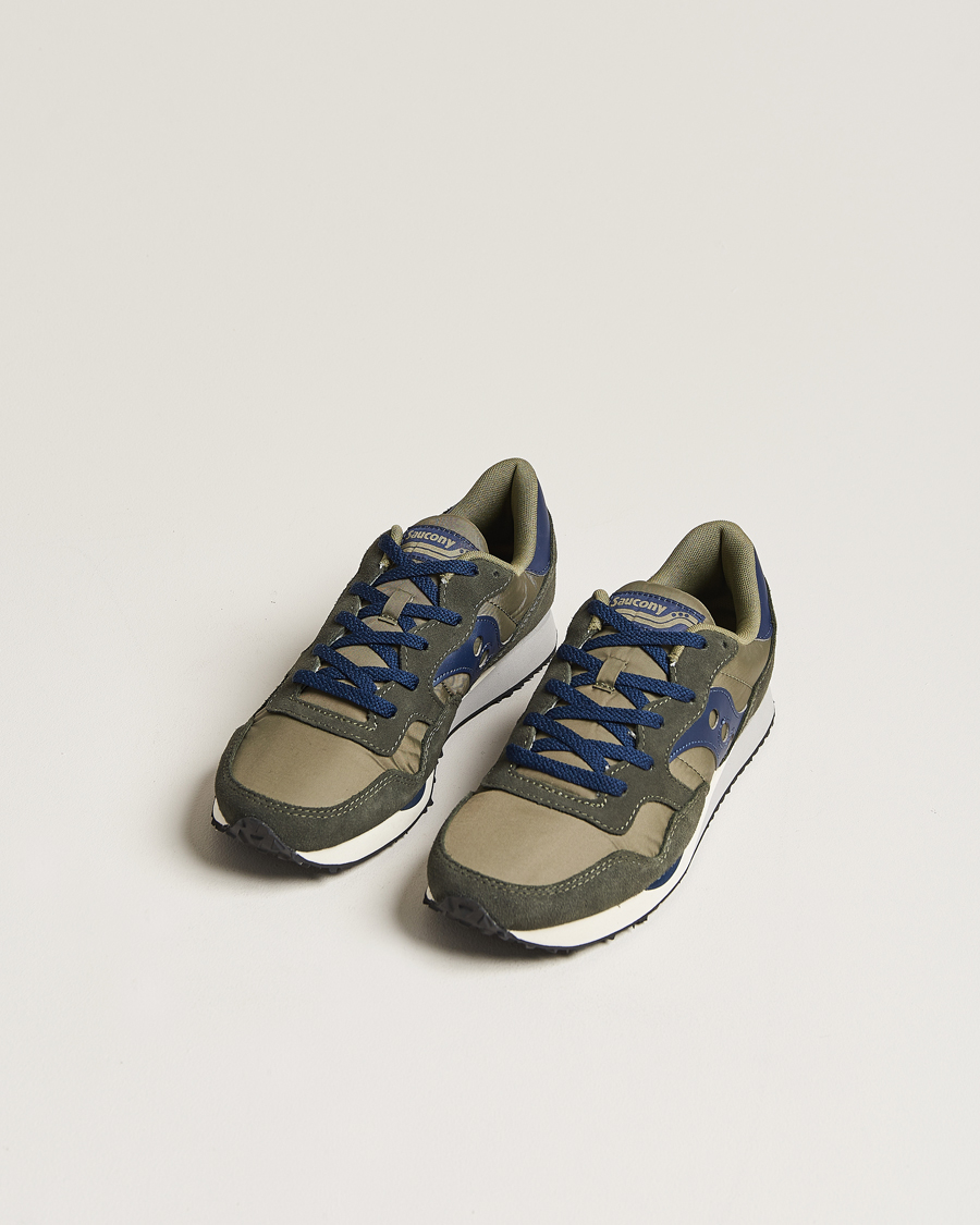 Herre | Saucony DXN Trainer Sneaker Green/Navy | Saucony | DXN Trainer Sneaker Green/Navy