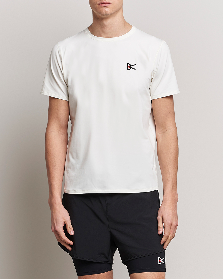 Herre | Running | District Vision | Deva-Tech Short Sleeve T-Shirt White