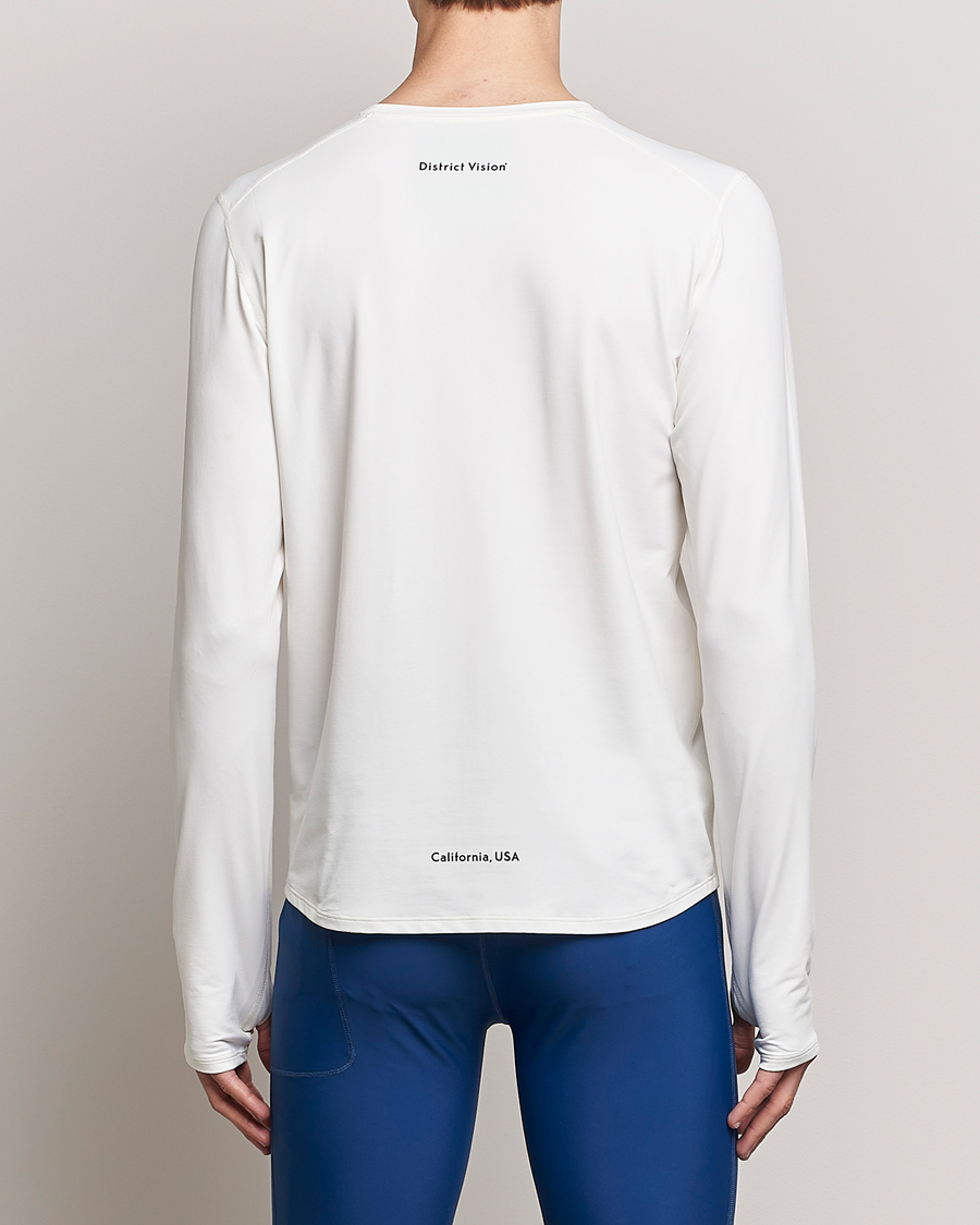 Herre | T-Shirts | District Vision | Deva-Tech Long Sleeve T-Shirt White
