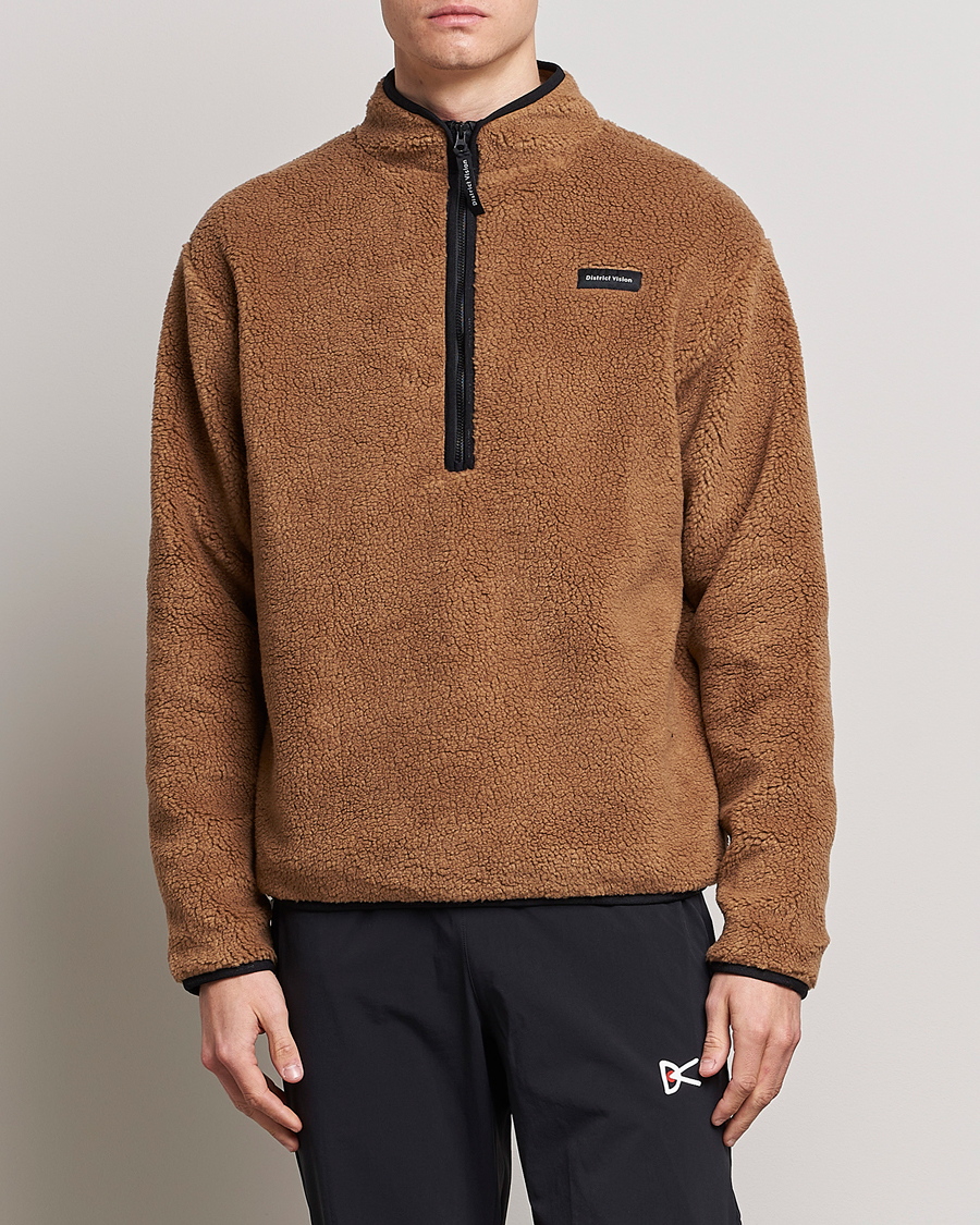 Herre |  | District Vision | Doug Half Zip Fleece Sand