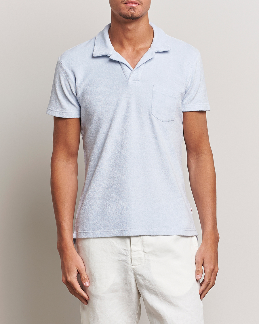 Herre | Pikéer | Orlebar Brown | Terry Polo Light Island Sky