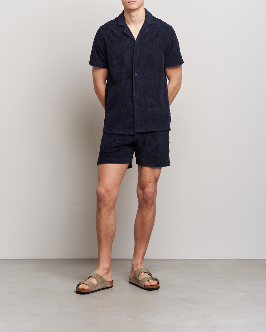 Herre | Shorts | Orlebar Brown | Bulldog Towelling Shorts Night Iris