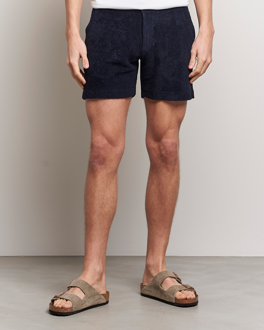 Herre | Shorts | Orlebar Brown | Bulldog Towelling Shorts Night Iris