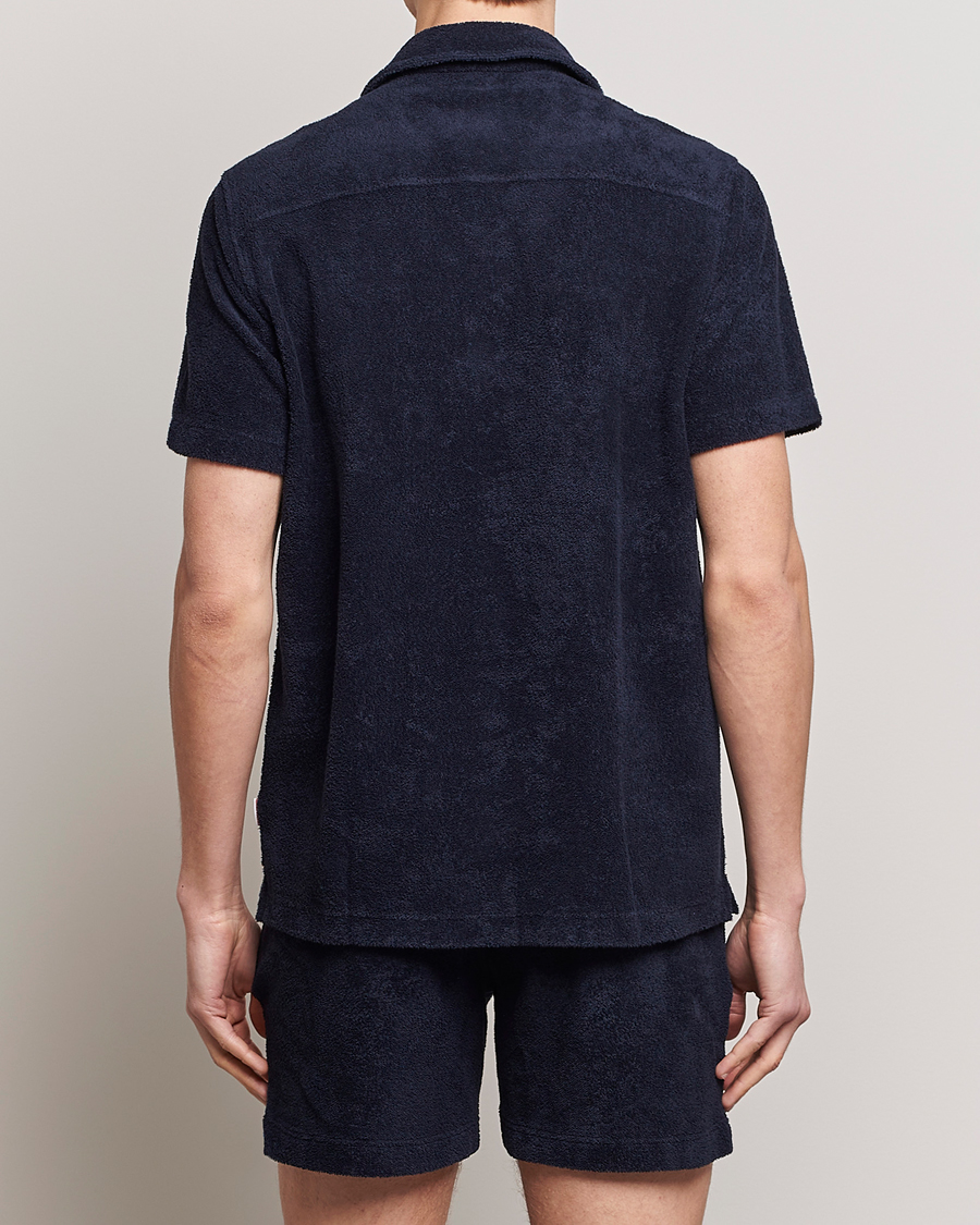 Herre | Skjorter | Orlebar Brown | Howell Short Sleeve Terry Shirt Night Iris