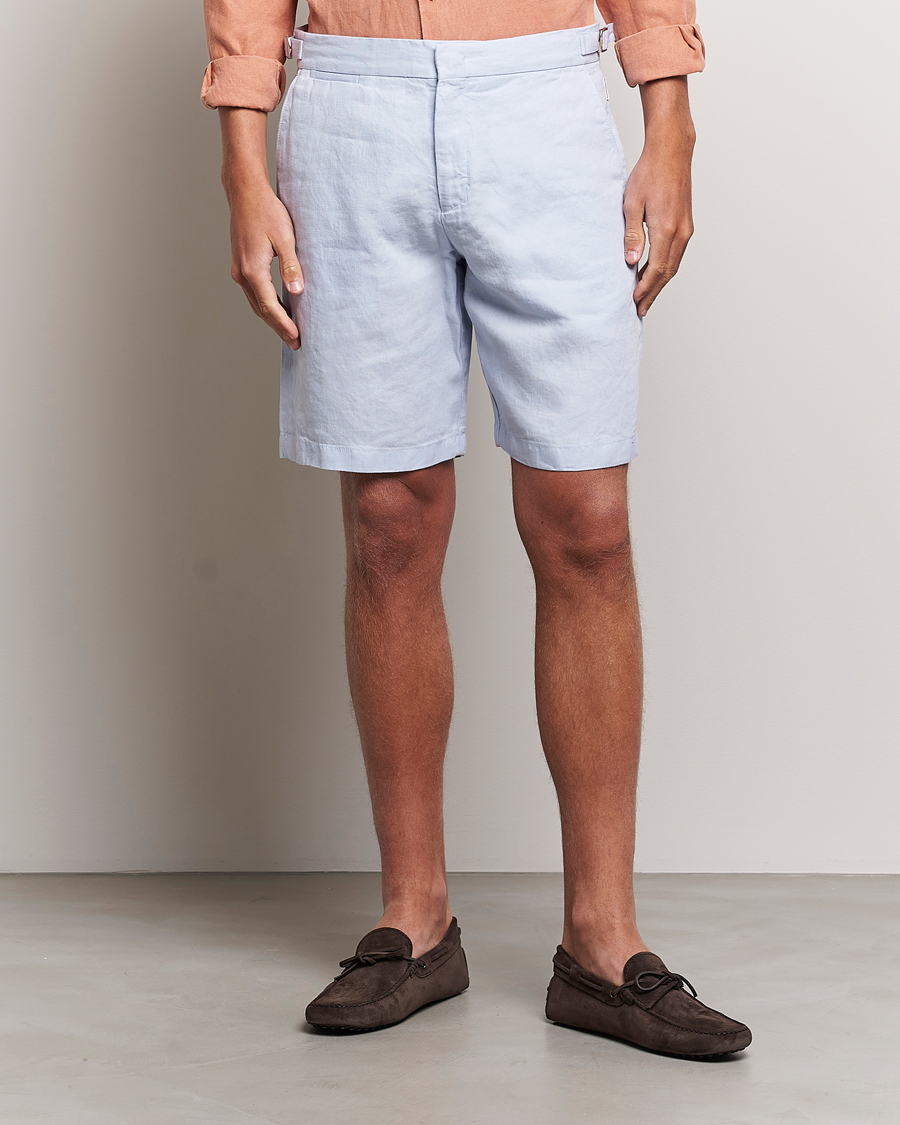 Herre | Shorts | Orlebar Brown | Norwich Linen Shorts Light Island Sky