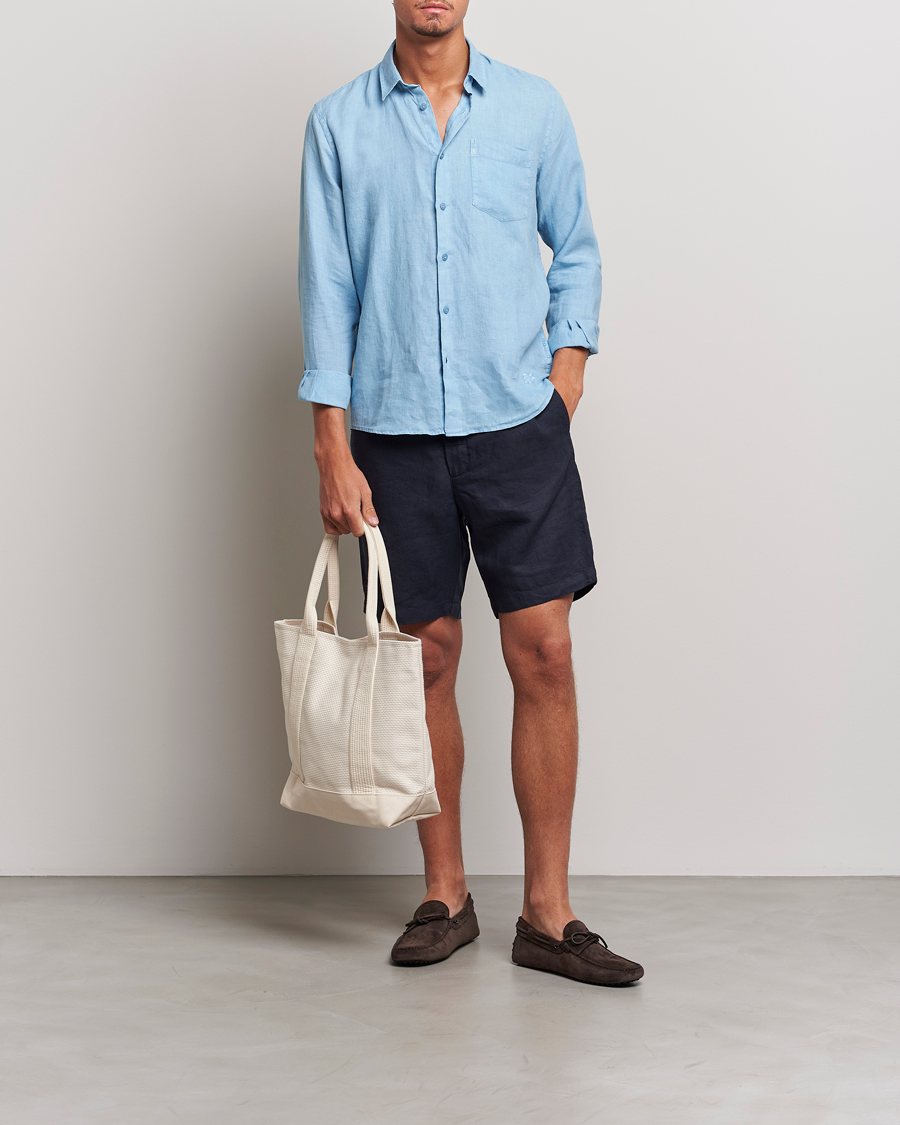 Herre | Shorts | Orlebar Brown | Cornell Linen Shorts Night Iris