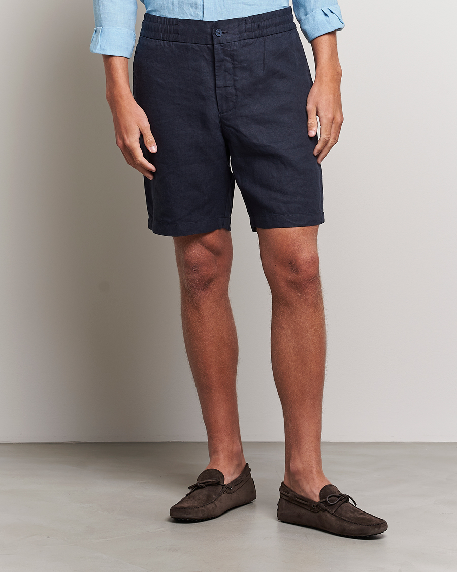 Herre | Shorts | Orlebar Brown | Cornell Linen Shorts Night Iris