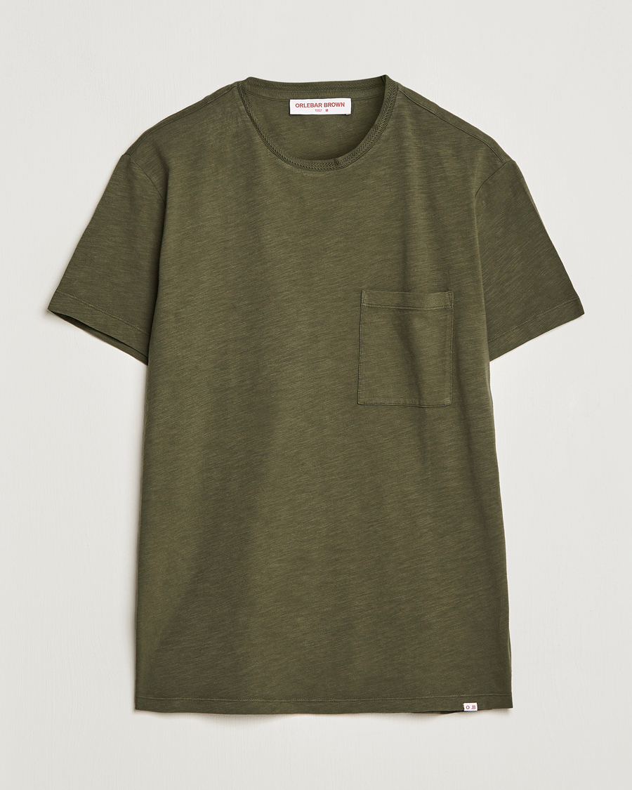 Herre | T-Shirts | Orlebar Brown | OB Classic Garment Dyed Cotton T-Shirt Palm