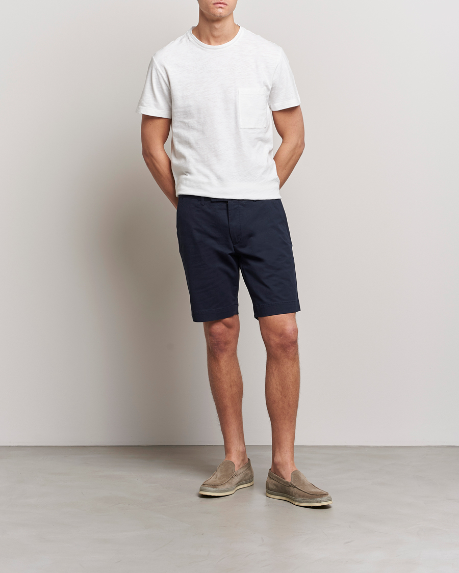 Herre | T-Shirts | Orlebar Brown | OB Classic Garment Dyed Cotton T-Shirt White Sand