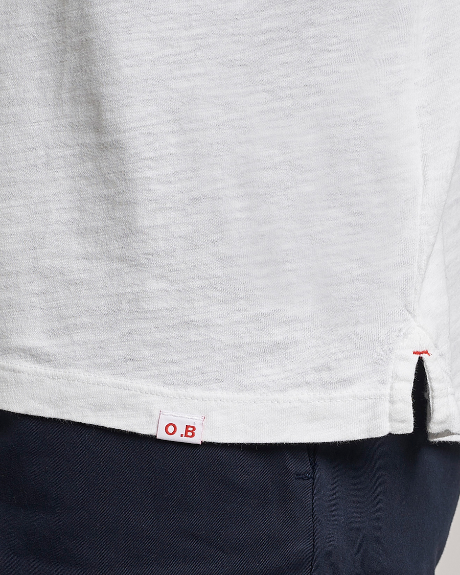 Herre | T-Shirts | Orlebar Brown | OB Classic Garment Dyed Cotton T-Shirt White Sand