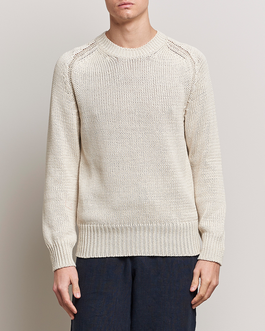 Herre |  | Orlebar Brown | Lippen Organic Cotton Sweatshirt White Sand