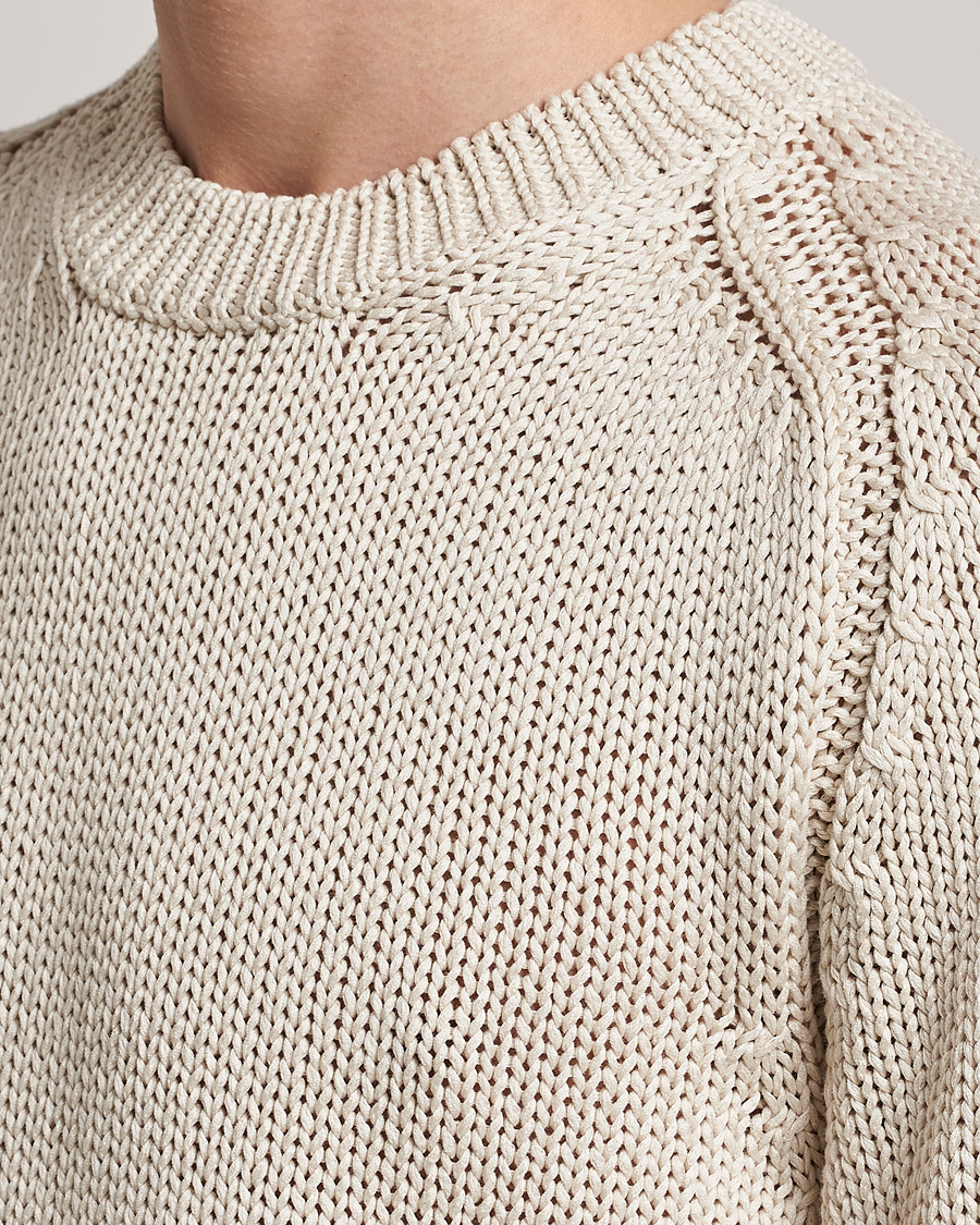 Herre | Gensere | Orlebar Brown | Lippen Organic Cotton Sweatshirt White Sand