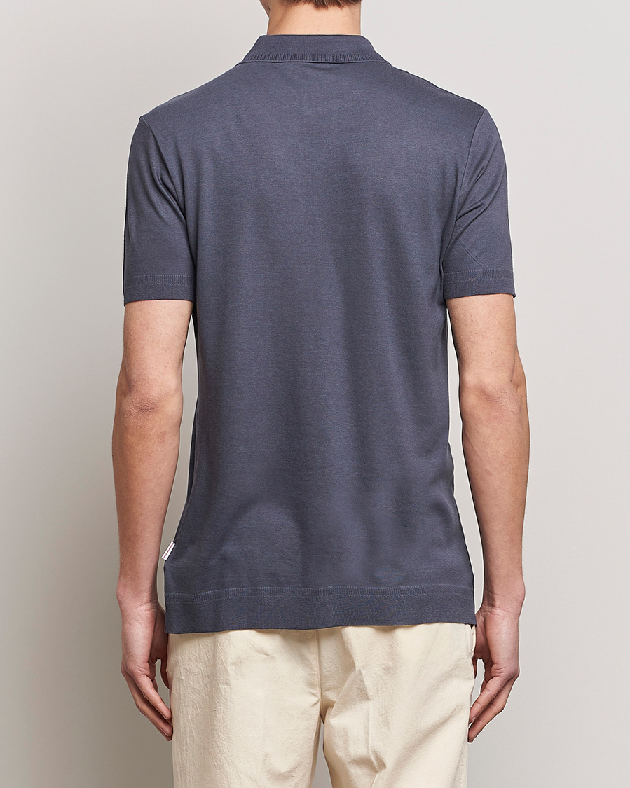 Herre | Pikéer | Orlebar Brown | Jarrett Knitted Rib Polo Piranha Grey