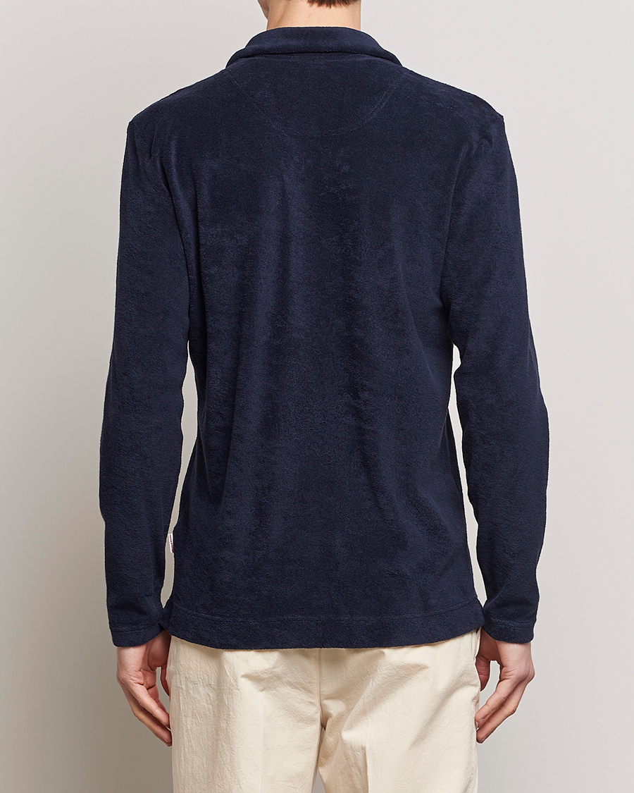 Herre | Gensere | Orlebar Brown | Terry Long Sleeve OB Stripe Night Iris