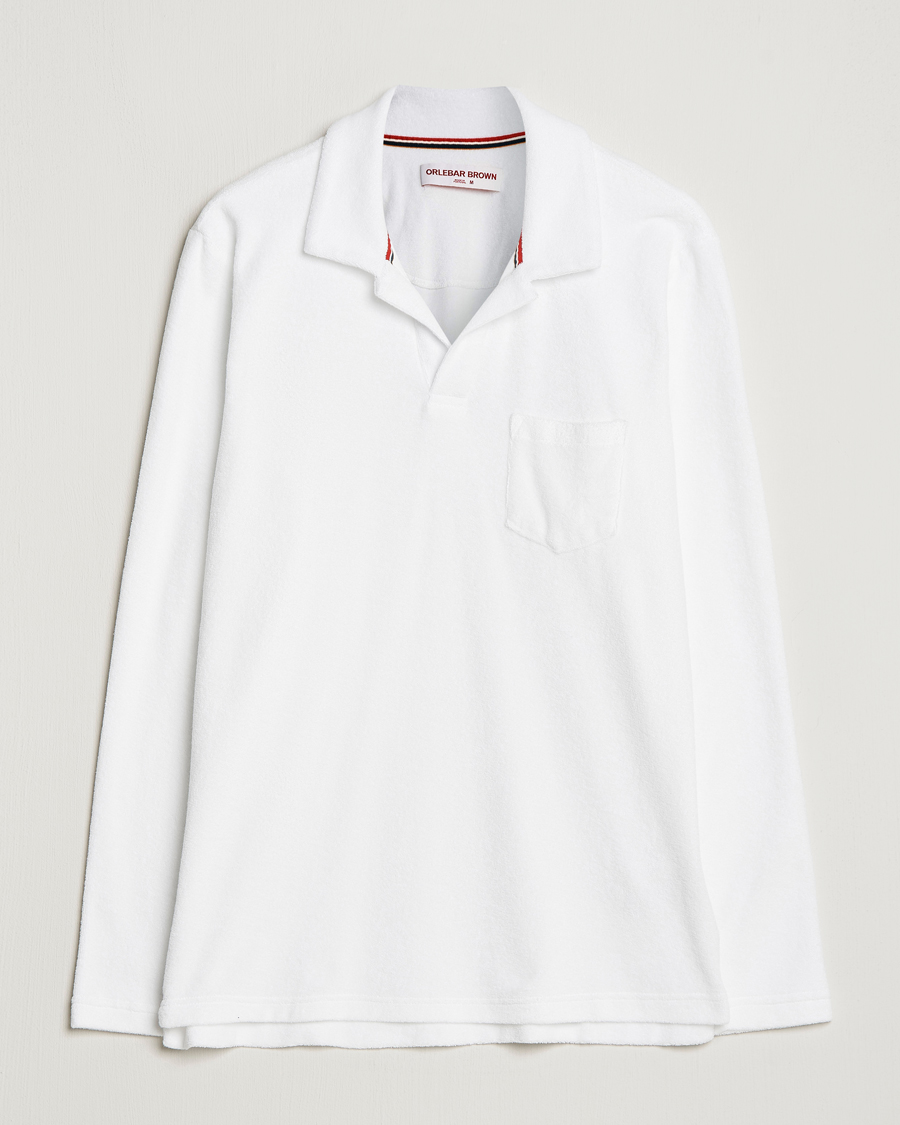 Herre | Gensere | Orlebar Brown | Terry Long Sleeve OB Stripe White
