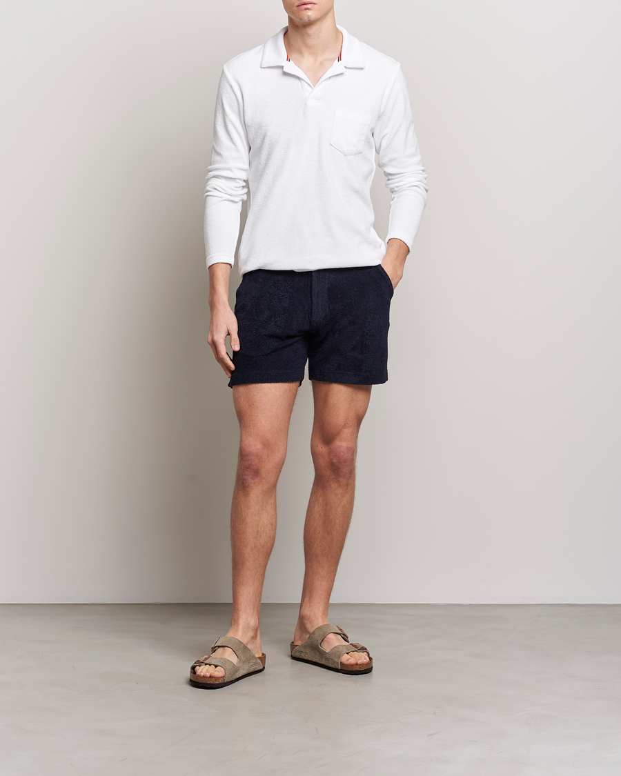 Herre | Gensere | Orlebar Brown | Terry Long Sleeve OB Stripe White