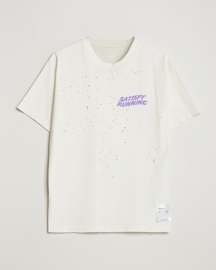 Herre | T-Shirts | Satisfy | MothTech T-Shirt Off White