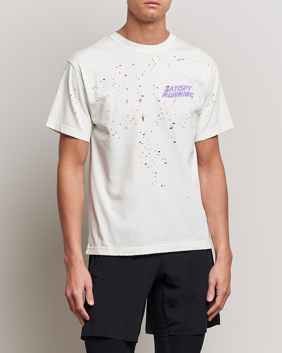 Herre | T-Shirts | Satisfy | MothTech T-Shirt Off White