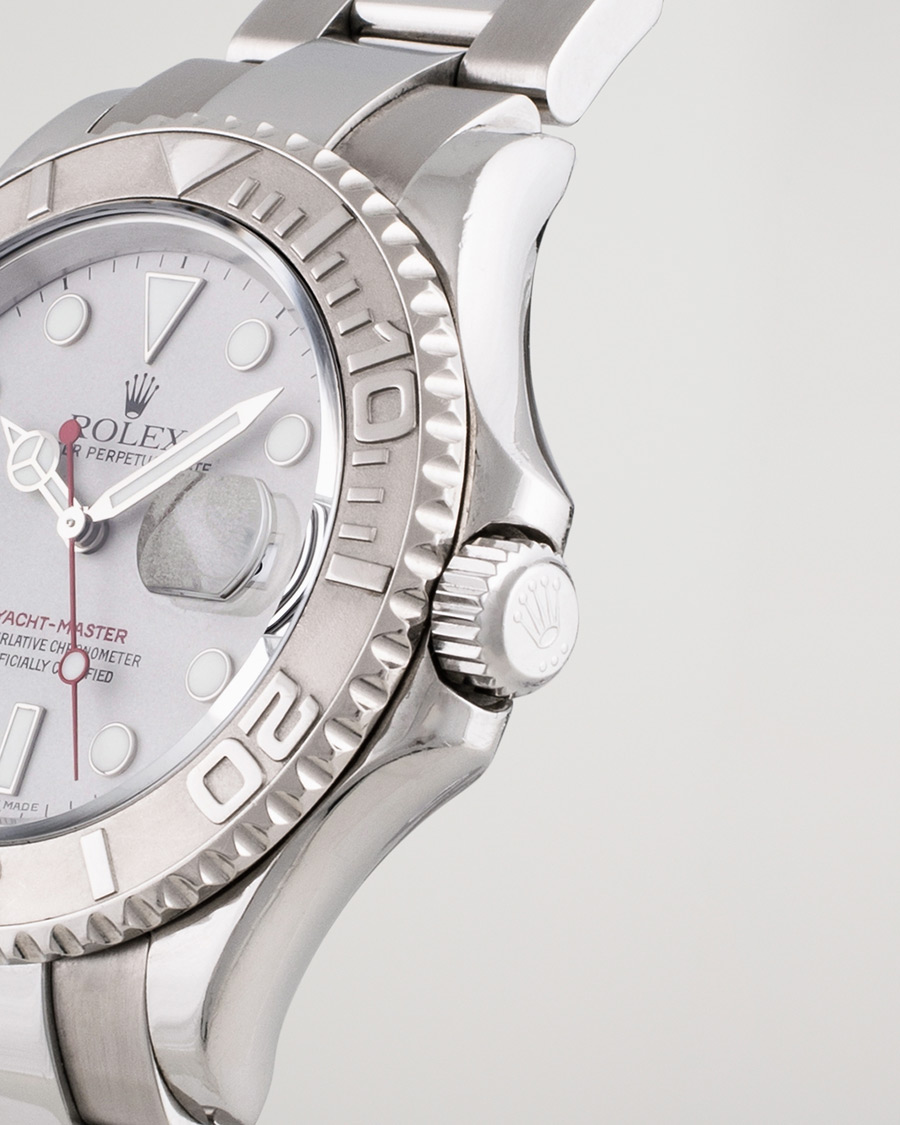 Herre | Pre-Owned & Vintage Watches | Rolex Pre-Owned | Yacht Master 16622 Oyster Perpetual Steel Platinum Steel Silver