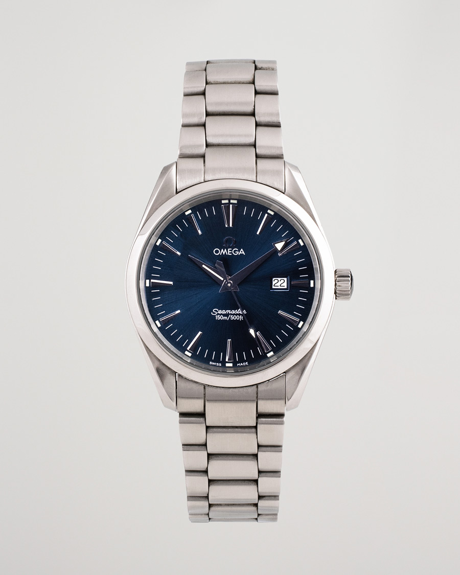Herre | Pre-Owned & Vintage Watches | Omega Pre-Owned | Seamaster Aqua Terra 2517.80.00 Steel Blue