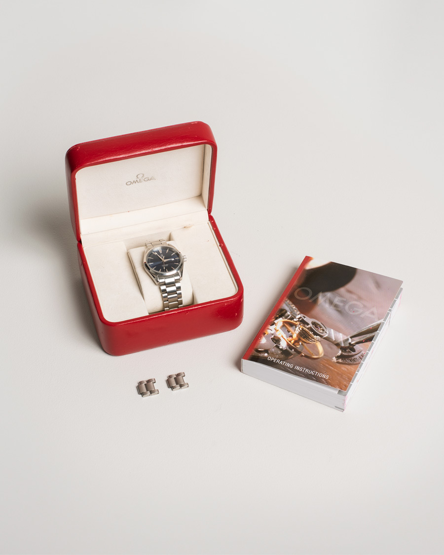 Herre | Pre-Owned & Vintage Watches | Omega Pre-Owned | Seamaster Aqua Terra 2517.80.00 Steel Blue