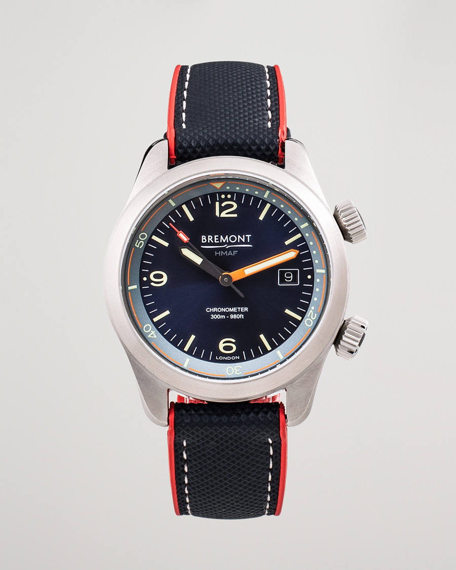 Herre | Pre-Owned & Vintage Watches | Bremont Pre-Owned | Argonaut Azure 42mm Blue Dial Steel Blue