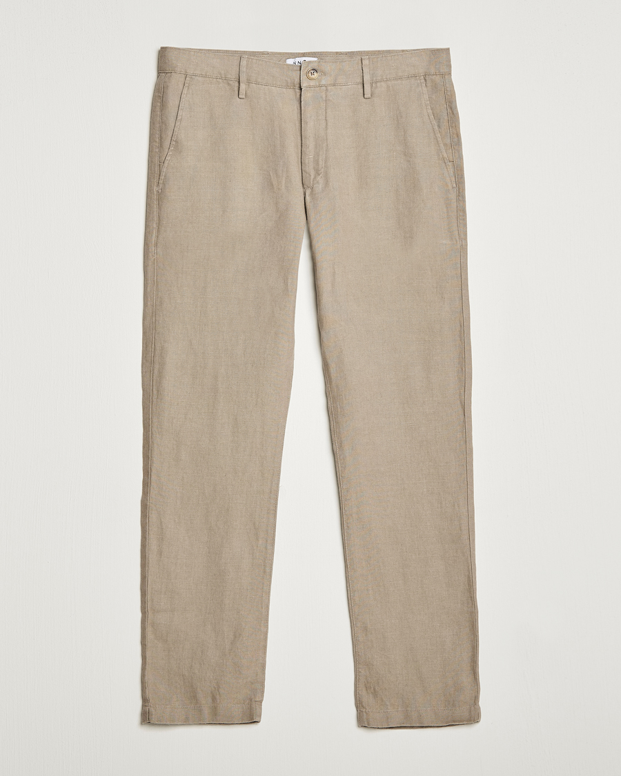 Herre | Bukser | NN07 | Karl Linen Trousers Greige