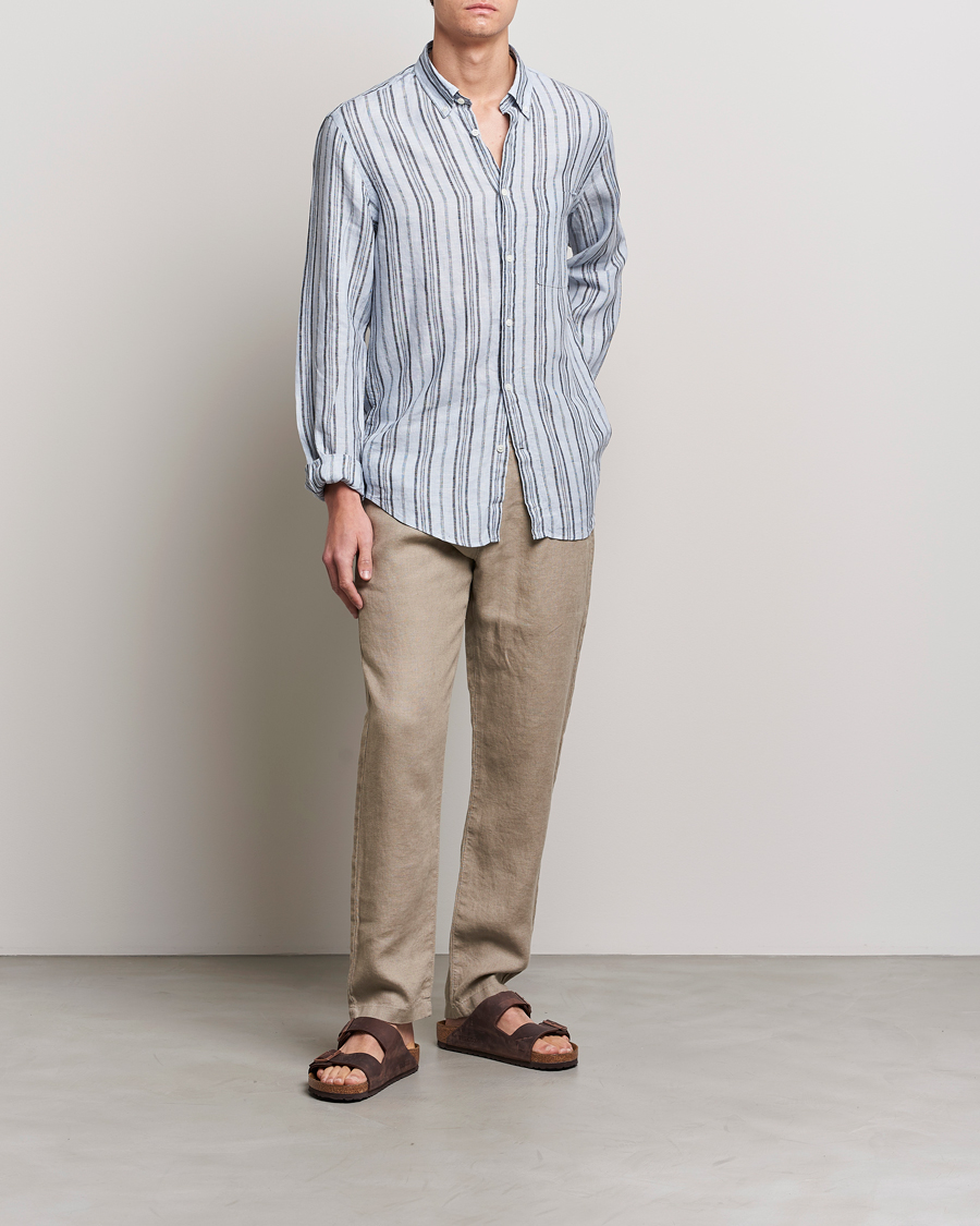 Herre | Bukser | NN07 | Karl Linen Trousers Greige