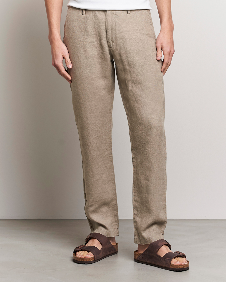 Herre | Bukser | NN07 | Karl Linen Trousers Greige