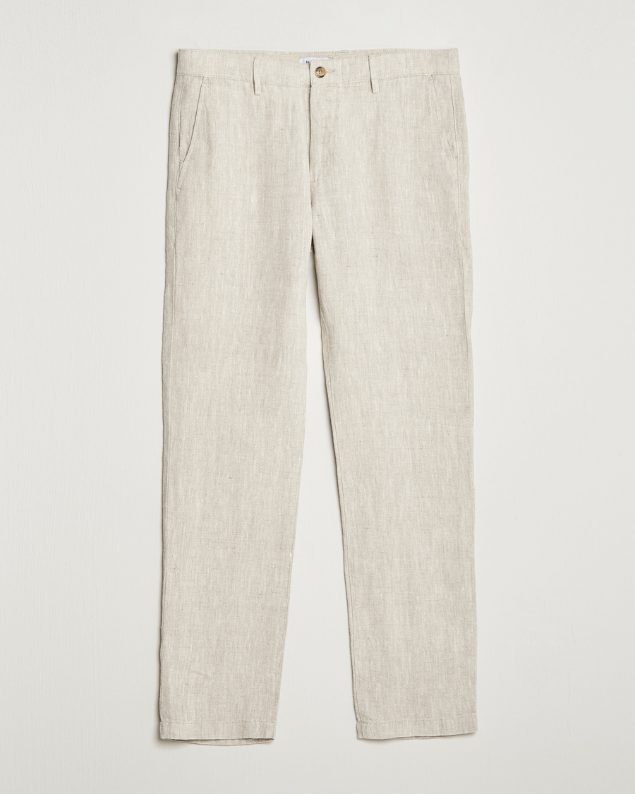 Herre | Bukser | NN07 | Karl Linen Trousers Oat