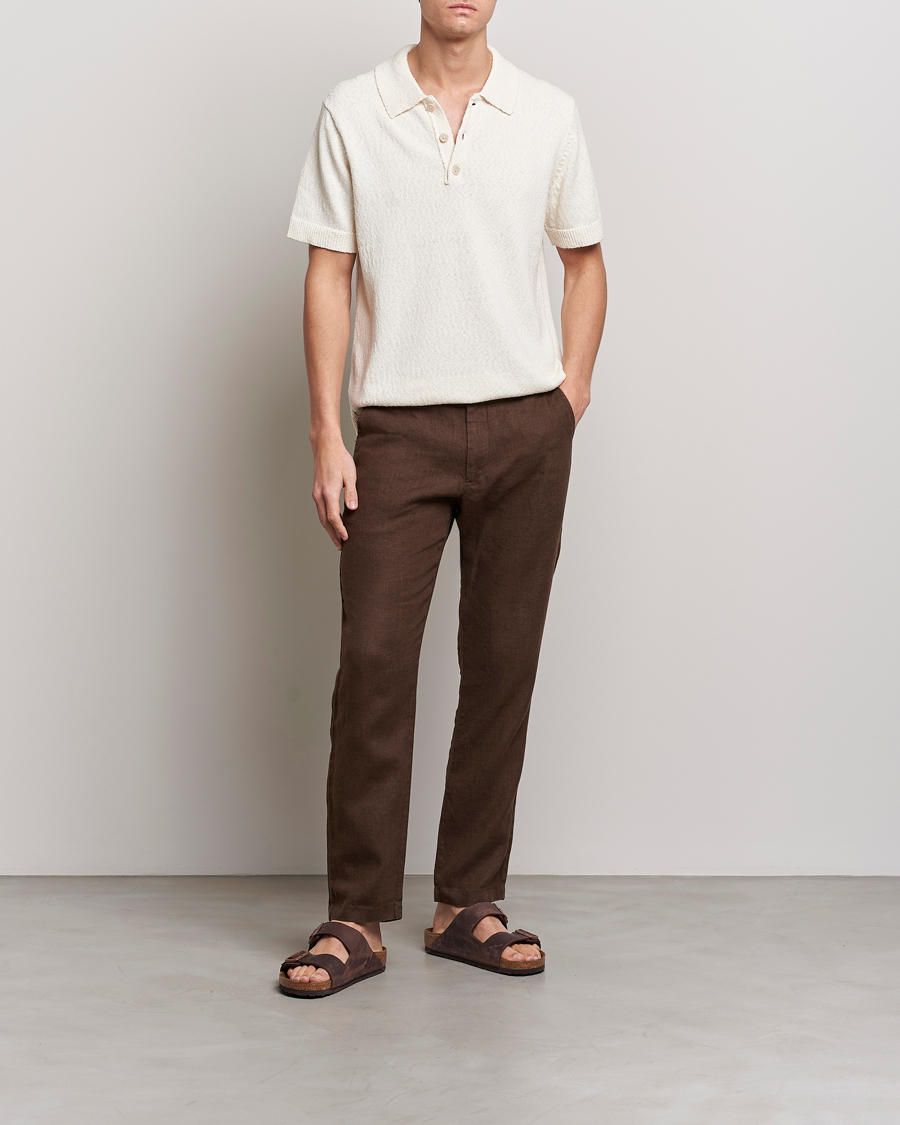 Herre | Bukser | NN07 | Karl Linen Trousers Brown