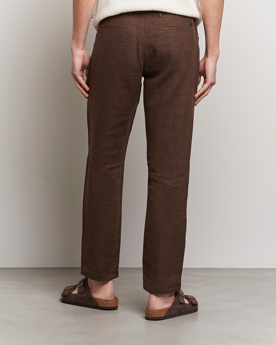 Herre | Bukser | NN07 | Karl Linen Trousers Brown