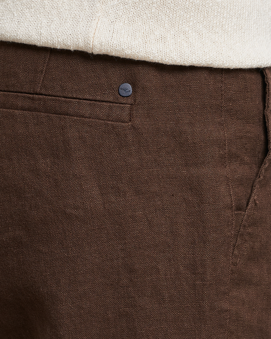 Herre | Bukser | NN07 | Karl Linen Trousers Brown