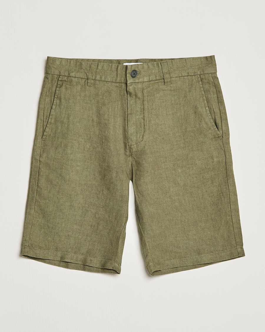 Herre | | NN07 | Crown Linen Shorts Army