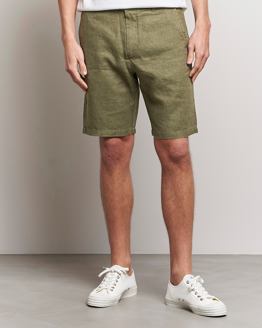 Herre | | NN07 | Crown Linen Shorts Army