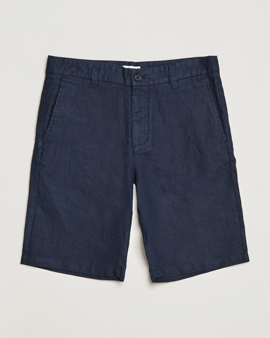 Herre | | NN07 | Crown Linen Shorts Navy