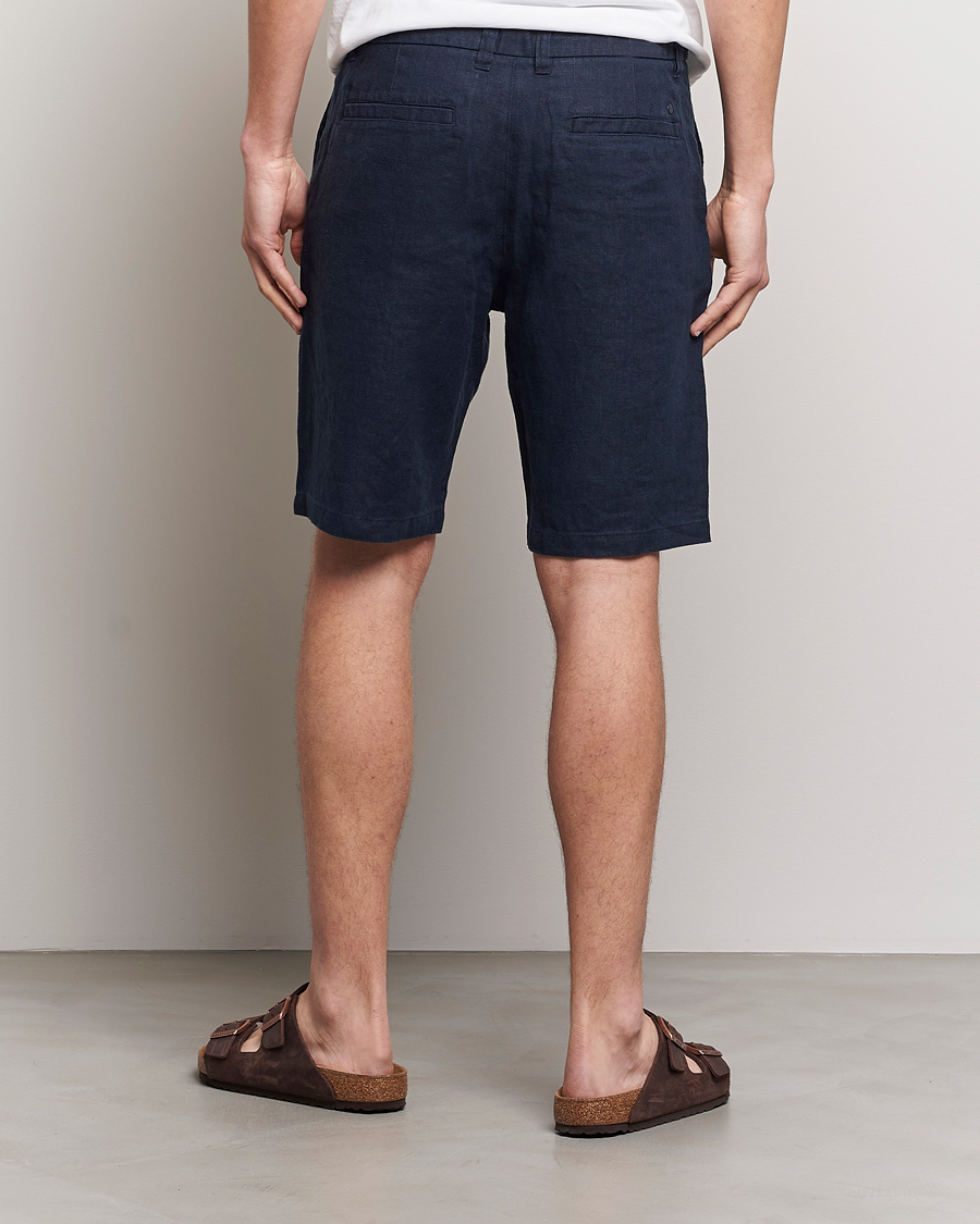 Herre | Shorts | NN07 | Crown Linen Shorts Navy